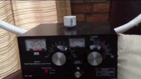 40 meter with dual loop on MFJ Tuner.