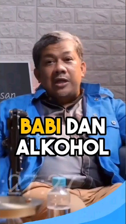Fahri Hamzah tentang Alkohol dan Babi