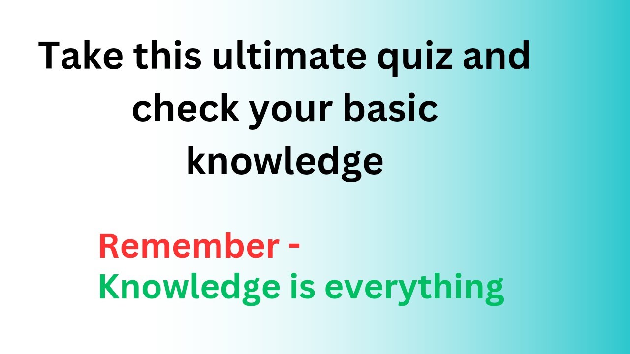 "Quiziverse: Explore the Realm of Knowledge - YouTube