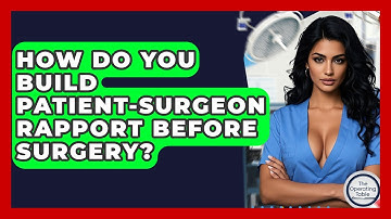 How Do You Build Patient-surgeon Rapport Before Surgery? - The Operating Table