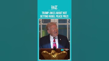 Trump Jokes About Not Getting Nobel Peace Prize, Hopes Next Year "Will Be Better" | #shorts