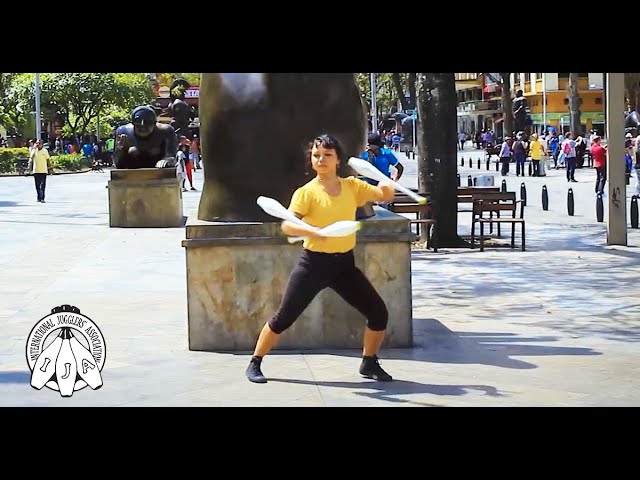 IJA Tricks of the Month by Anny and Yosmar (Toti) from Colombia and Venezuela | Club Juggling class=