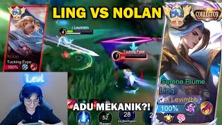 Ketika Ling Levimlbb Di Ajak Adu Mekanik Nolan Musuh!! | Ling Fasthand Gameplay - MLBB