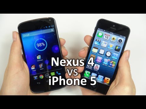 Video: Unterschied Zwischen Google Nexus 4 Und Apple IPhone 5