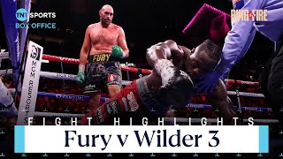 One of Greatest Heavyweight Fights EVER 😮‍💨 Tyson Fury v Deontay Wilder 3 Highlights 🔥 #FuryUsyk