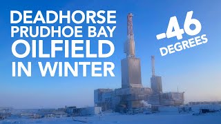 Deadhorse / Prudhoe Bay, Arctic Alaska. Remote oilfield camp in winter, with lows below 40deg. [4K]