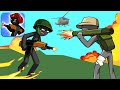 STICKMAN WORLD WAR - Walkthrough Gameplay Part 2 - CAMPAIGN 8-10 (iOS Android)