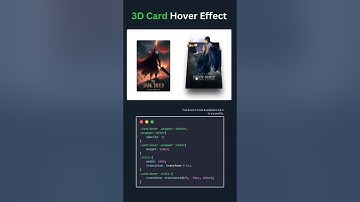 3D hover effect #css #hovereffects