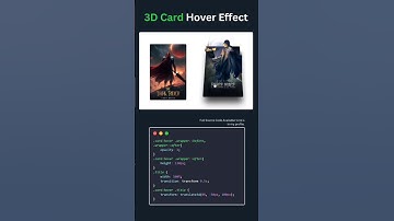 3D hover effect #css #hovereffects