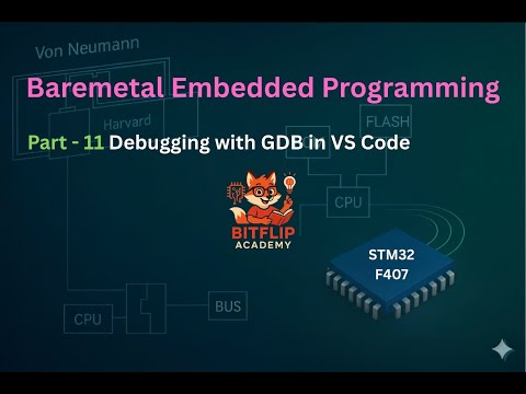 Bare-Metal STM32 Programming: Part 11 - Debugging with GDB in VS Code