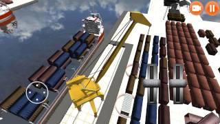 Cargo Crane Simulator 3D: Port | IOS & Android Gameplay Video screenshot 1