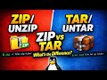 Zip and Tar in Linux