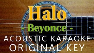 Halo - Beyonce[Acoustic Karaoke] chords