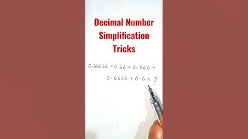 Decimal Number Simplification Tricks | Maths Tricks #math #mathtrick #shorts #short #shortvideo