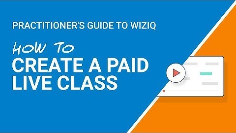 Help Guide: How to Create a Paid Live Class