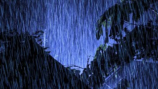 Sleep Instantly with Sound Rain & Terrible Thunder at Night - Rain Sounds on a Tin Roof for Sleeping