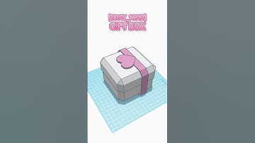 [1DAY_1CAD] GIFT BOX #shorts #tinkercad #project