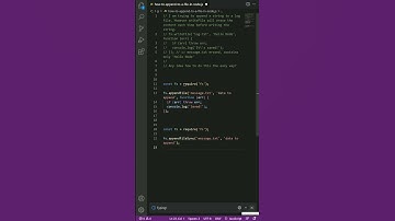 javascript - How to append to a file in Node?