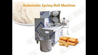 How to make spring roll?/ Spring roll making machine/French Crepes maker/ Roast duck cake machine