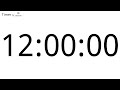 12 Hour Countup Timer