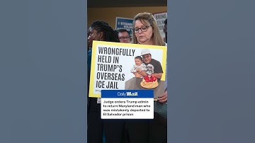 Judge orders the Trump administration to return a migrant who was mistakenly deported to El Salvador