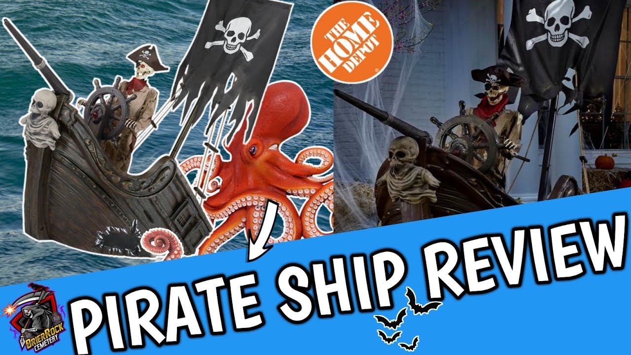 Huge Pirate Ship Halloween Spirit Animated Prop Review - Home