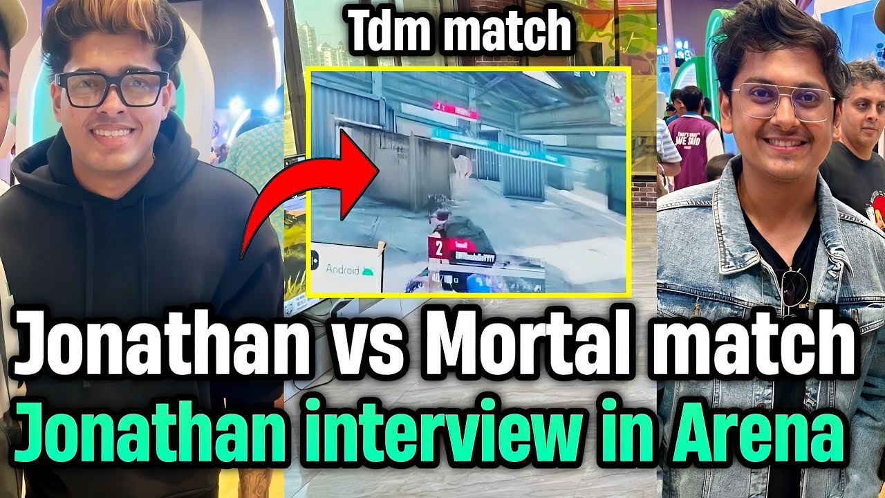 Jonathan vs Mortal match in Arena Comicon 🔥 Saumraj and Zgod tdm - YouTube