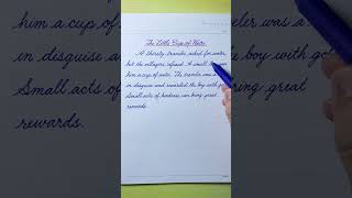 Cursive Writing Practice | Cursive Handwriting Practice | English Story | The Little Cup of Water