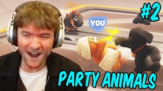 Teo and friends play Party Animals #2