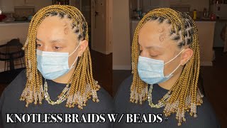 How to Knotless Braids w Beads Derastyles