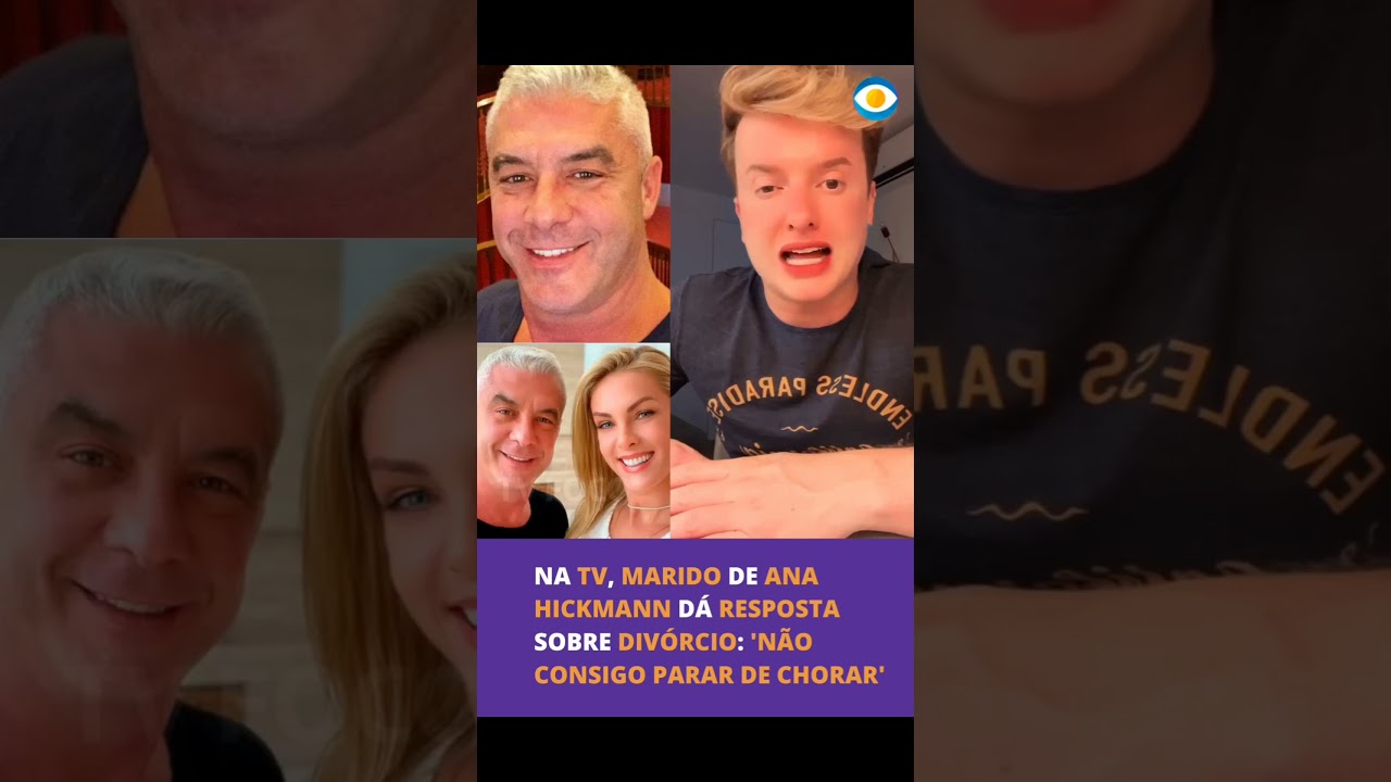 🚨 Na TV, marido de Ana Hickmann dá resposta sobre divórcio: “Não consigo parar de chorar”