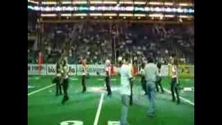 Arizona Rattlers Dance Team perform vs. Spokane Shock- Sidewinders Dancers