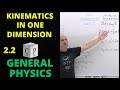 2 2 Kinematics In One Dimension General Physics 2 2 Kinematics In One Dimension General Physics