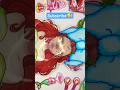 Unboxing red set makeup Ariel mermaid princess| Paper DIY #paperdiy #asmr #shorts #ariel#diy