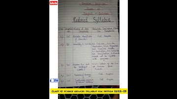 class10 science mp board reduced syllabus for session 2022-23 | deleted portion of science |Ytshorts