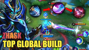 IGNORING THIS HERO IS A HUGE MISTAKE!! BEST BUILD TOP GLOBAL ZHASK -MLBB