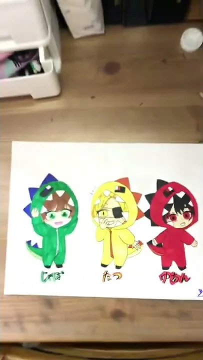 カラフルピーチイラスト