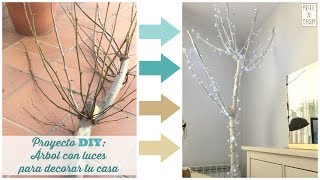 Proyecto DIY: Árbol blanco con luces