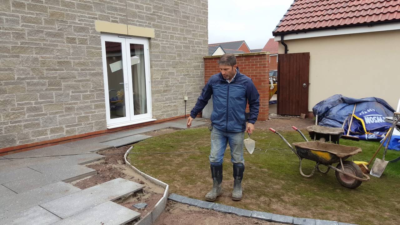 How To Lay A Granite Patio YouTube