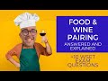 How to pair food and wine   10 WSET exam questions