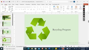 Powerpoint Module 6 Textbook project | New Perspectives Powerpoint 2019 |  Green Challenge
