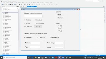 Lecture #7 - Visual Programming using C# - RadioButton - Part II (باللغة العربية)