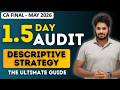 CA Final Audit Day Before Exam Strategy | Descriptive Strategy | Advanced Auditing May 2026