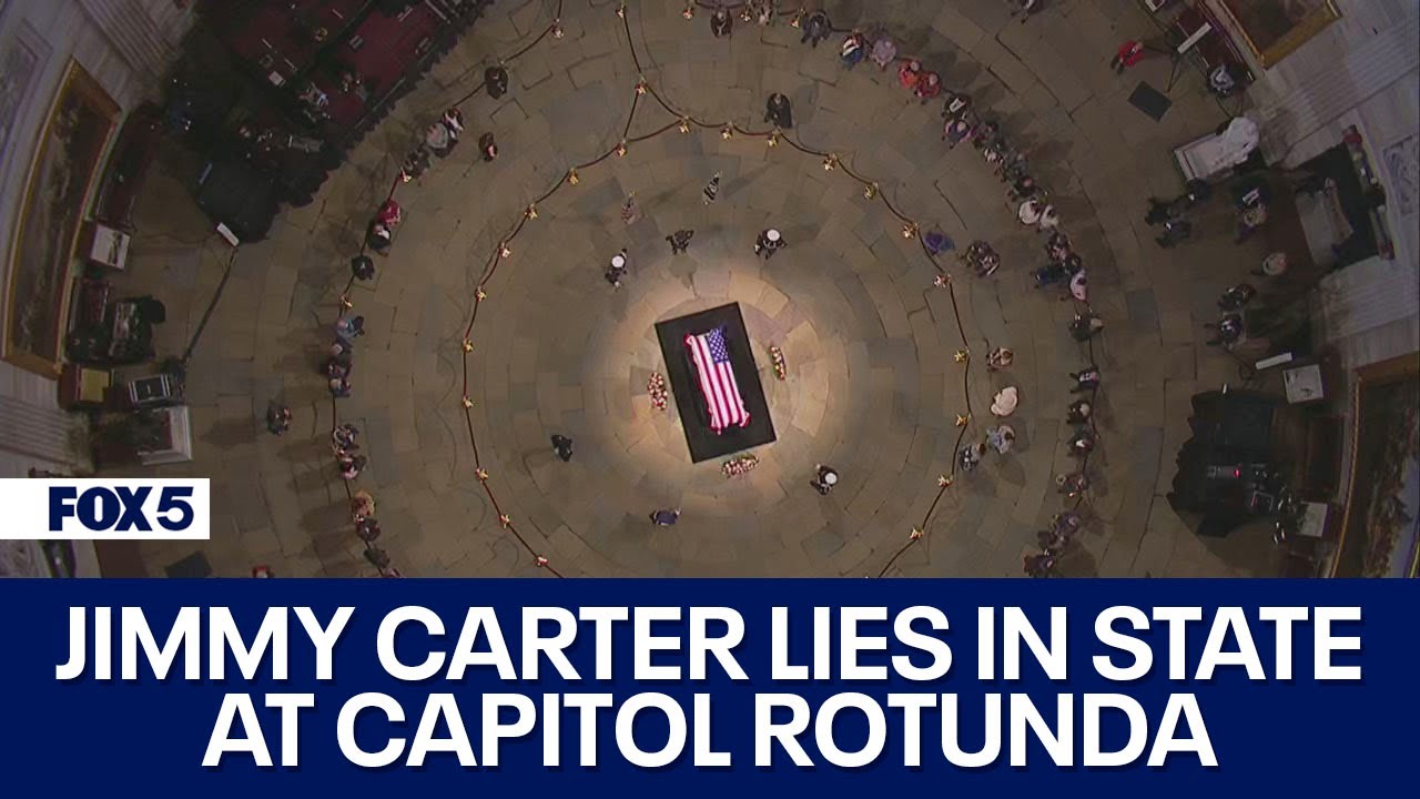 Donald Trump arrives at US Capitol to pay respects to Jimmy Carter