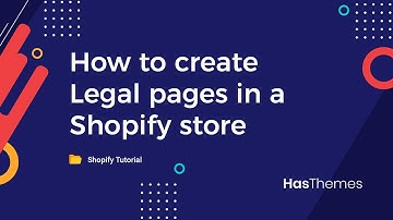 How to create legal pages in a Shopify store