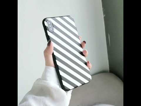 iPhone Cases Simple Black White Theme Soft TPU Cover