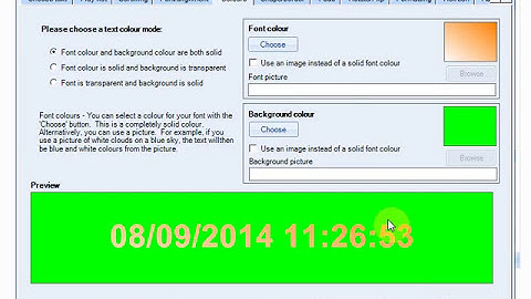 Repeat Signage controls - Text clock control