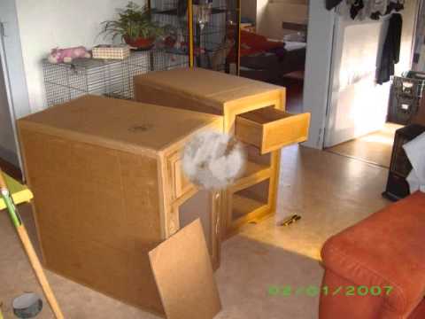 Bureau En Carton : Bureau en carton youtube