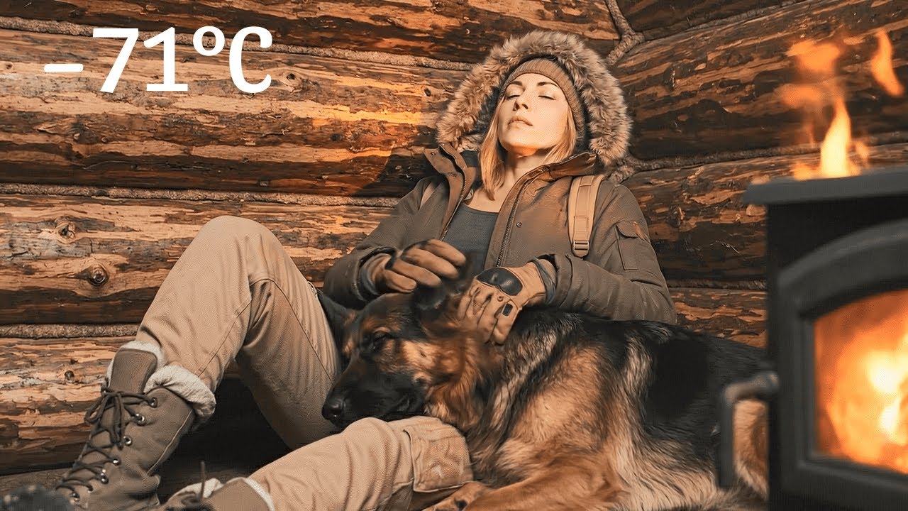 Surviving a Deadly Blizzard with My Dog in an Abandoned Cabin ( ASMR –71°C ❄️)