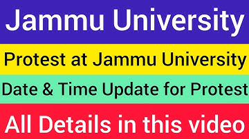 UG 3rd & 5th Sem. Students Demands Online Exams || Jammu University Latest Update